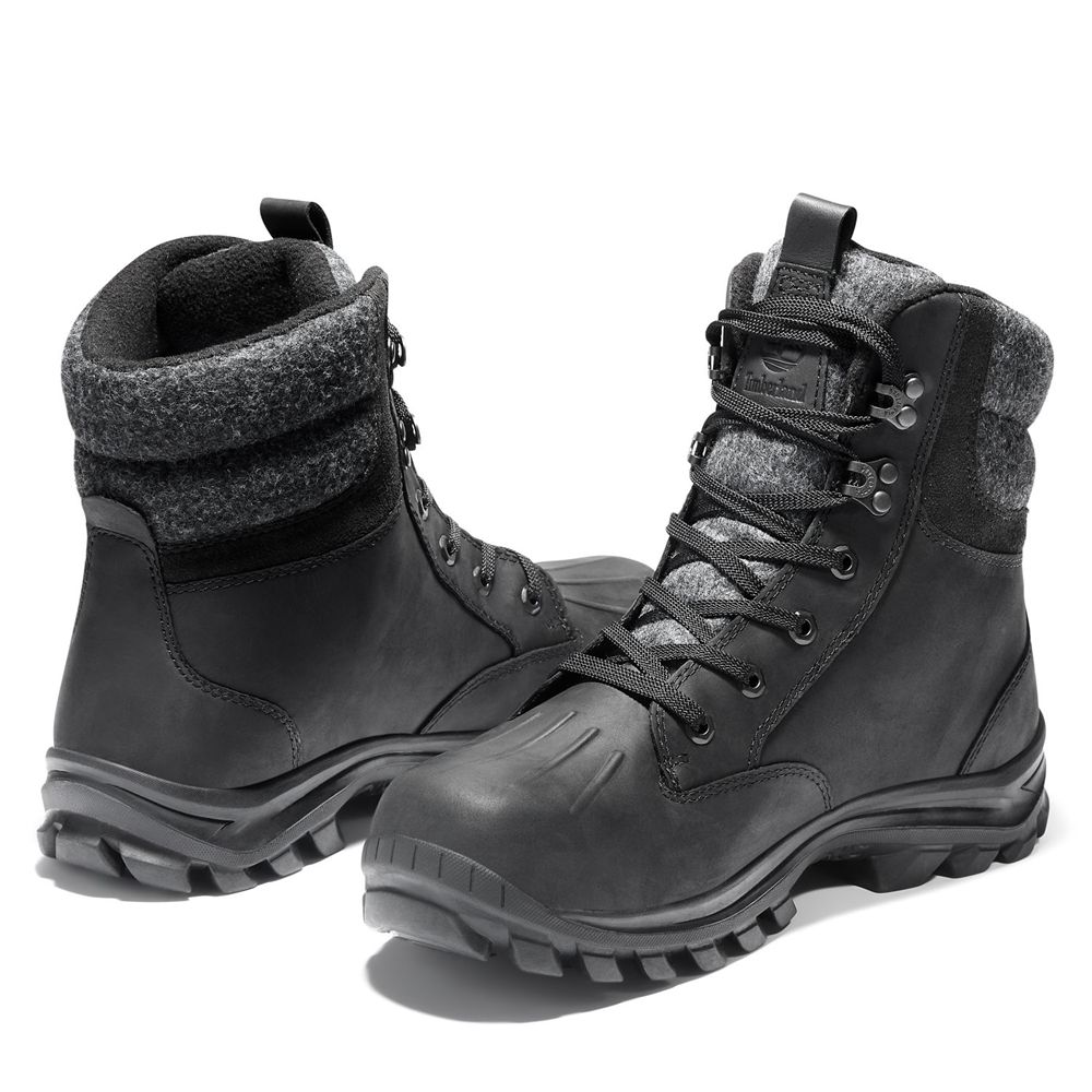 Botas de Nieve Timberland Hombre Chillberg Mid Waterproof Negras - Chile NRU-082593